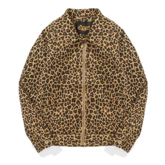 Drew House- Leopard/ Cheetah Print Zip Front Jacket- Sz. XXL - Picture 1 of 15